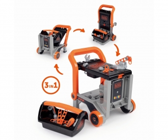 Smoby Black+Decker Werkbank 3-in-1 + Werkzeugkiste Smoby Black+Decker Werkbank 3-in-1 + Werkzeugkiste