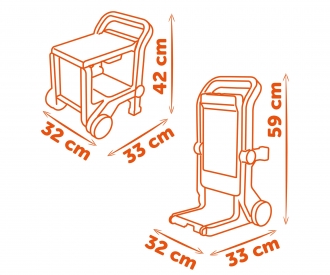 Smoby Black+Decker Werkbank 3-in-1 + Werkzeugkiste Smoby Black+Decker Werkbank 3-in-1 + Werkzeugkiste
