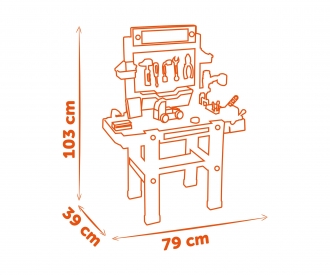 Smoby Black+Decker Werkbank Super Center Smoby Black+Decker Werkbank Super Center