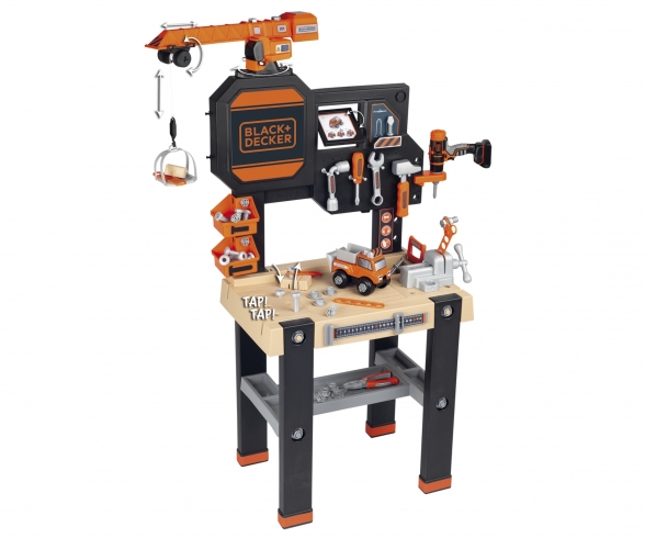 Smoby Black+Decker Werkbank mit Kran Smoby Black+Decker Werkbank mit Kran