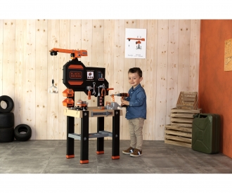 Smoby Black+Decker Werkbank mit Kran Smoby Black+Decker Werkbank mit Kran