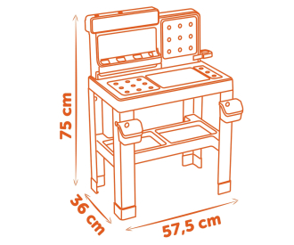 Smoby Black+Decker Bricolo Pro Workbench