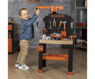 Smoby Black+Decker Werkbank mit Kran Smoby Black+Decker Werkbank mit Kran