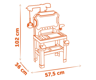 Smoby Black+Decker Werkbank mit Kran Smoby Black+Decker Werkbank mit Kran