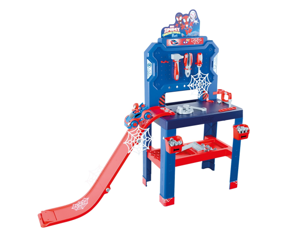 Smoby Spidey Werkbank mit Sprungschanze Smoby Spidey Werkbank mit Sprungschanze