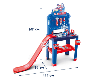 Smoby Spidey Werkbank mit Sprungschanze Smoby Spidey Werkbank mit Sprungschanze