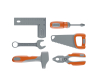Black+Decker - Boite à Outils + 6 Outils
