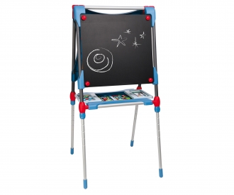 Höhenverstellbare Metalltafel Evolutiv Blau