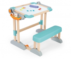 Smoby Zusammenklappbarer Holzschchreibtisch 2-in-1
