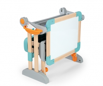 Smoby Zusammenklappbarer Holzschchreibtisch 2-in-1