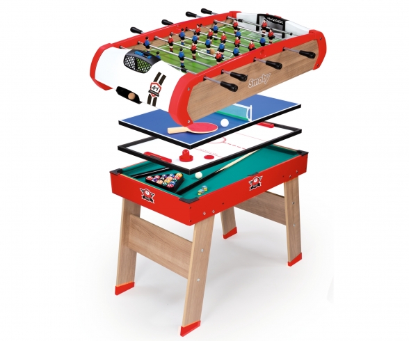 Smoby Multifunktions-Tischfußball Powerplay 4-in-1