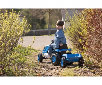 Smoby Traktor Farmer XL Blau mit Anhänger Smoby Traktor Farmer XL Blau mit Anhänger