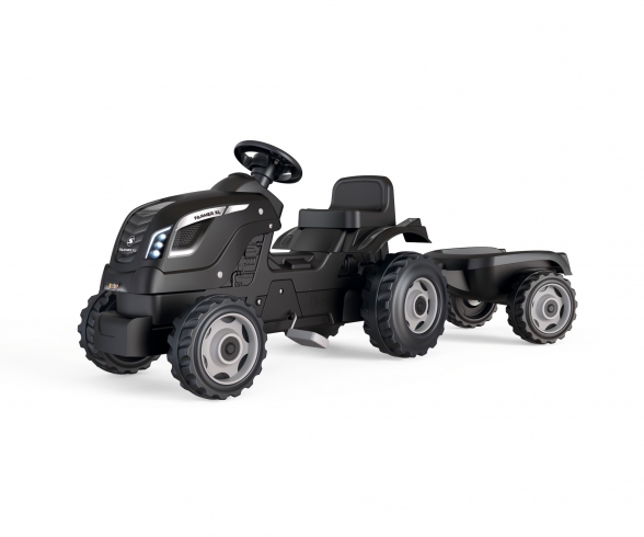 Smoby Life Traktor Farmer XL Schwarz mit Anhänger Smoby Life Traktor Farmer XL Schwarz mit Anhänger
