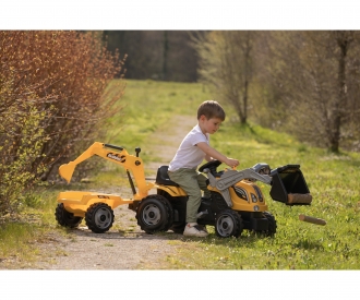 Smoby Traktor Builder Max mit Anhänger