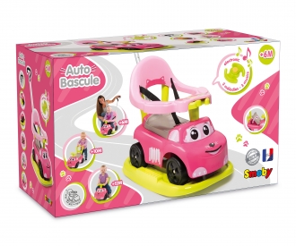 Auto Rocking Electronic Ride-On Pink