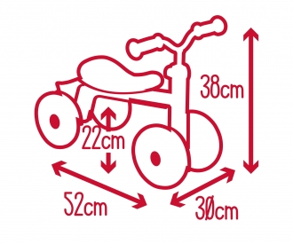 Smoby Rutscherfahrzeug Rookie Rot
