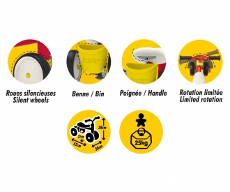 Smoby Micky Rutscherfahrzeug Rookie Smoby Micky Rutscherfahrzeug Rookie