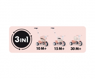 Tricycle Be Move Confort Rose