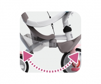 Smoby Dreirad Baby Balade Plus Rosa