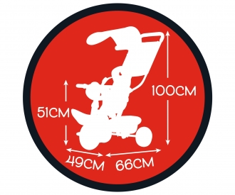 Smoby Mickey Tricycle Baby Balade Plus Smoby Mickey Tricycle Baby Balade Plus