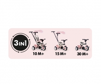 Tricycle Baby Balade Rose