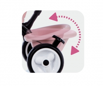 Smoby Dreirad Baby Driver Plus Rosa