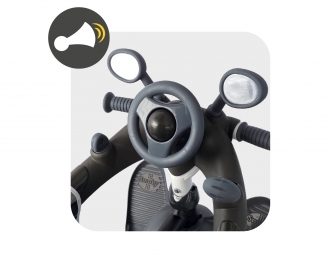 Smoby Dreirad Baby Driver Plus Grau