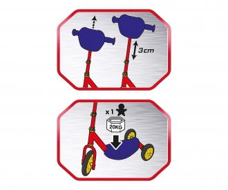 Smoby Cars Roller, 3 Räder Smoby Cars Roller, 3 Räder