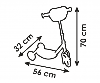 Smoby Gabby's Dollhouse 3W Scooter