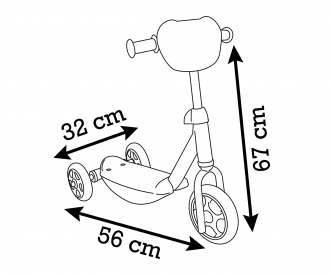Smoby Spidey Roller, 3 Räder