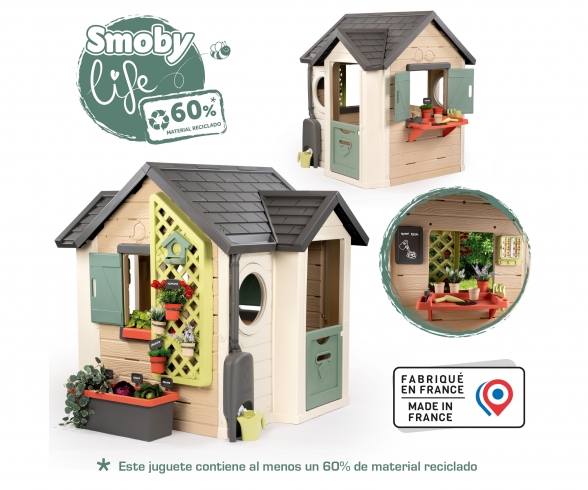 Garden Playhouse Smoby House With Slide Smoby Life Garden House