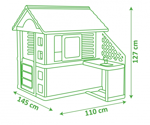 Smoby Pretty Playhouse + Kitchen Smoby Pretty Playhouse + Kitchen