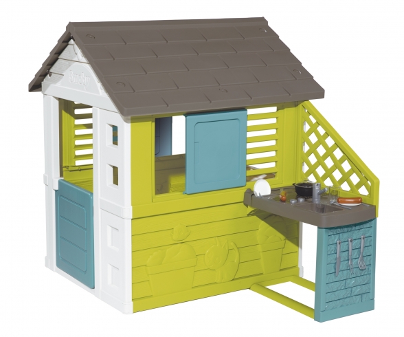 Smoby Playhouse pretty house with summerkitche 7600810722