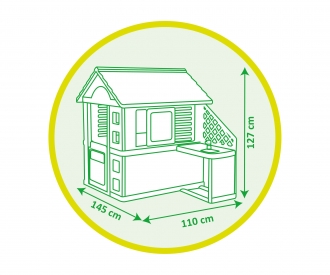 Smoby Playhouse pretty house with summerkitche