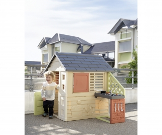 Smoby Spielhaus Natur mit Küche