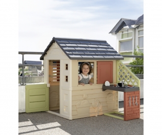 Smoby Life Spielhaus Natur mit Küche Smoby Life Spielhaus Natur mit Küche