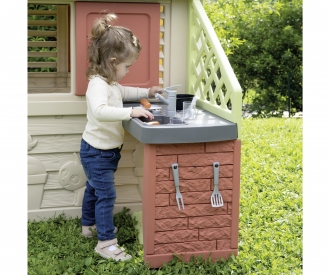Smoby Life Nature Playhouse + Kitchen Smoby Life Nature Playhouse + Kitchen