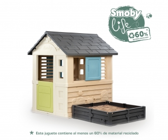 Smoby Life Spielhaus Square mit Sandkasten Smoby Life Spielhaus Square mit Sandkasten