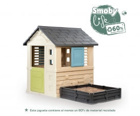 Smoby Life Spielhaus Square mit Sandkasten Smoby Life Spielhaus Square mit Sandkasten