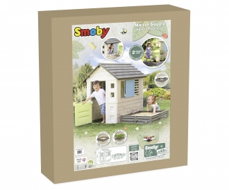 Smoby Life Spielhaus Square mit Sandkasten Smoby Life Spielhaus Square mit Sandkasten