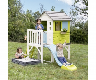 Smoby Spielhaus Square Stelzenhaus mit 2-in-1 Sandkasten + Pflanzbeet Smoby Spielhaus Square Stelzenhaus mit 2-in-1 Sandkasten + Pflanzbeet