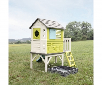 Smoby Spielhaus Square Stelzenhaus mit 2-in-1 Sandkasten + Pflanzbeet Smoby Spielhaus Square Stelzenhaus mit 2-in-1 Sandkasten + Pflanzbeet