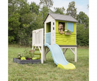 Smoby Spielhaus Square Stelzenhaus mit 2-in-1 Sandkasten + Pflanzbeet Smoby Spielhaus Square Stelzenhaus mit 2-in-1 Sandkasten + Pflanzbeet