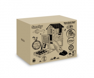 Smoby Spielhaus Square Stelzenhaus mit 2-in-1 Sandkasten + Pflanzbeet Smoby Spielhaus Square Stelzenhaus mit 2-in-1 Sandkasten + Pflanzbeet
