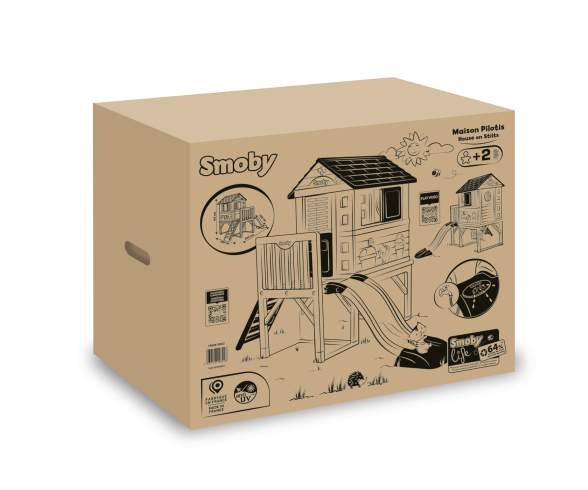 Smoby Life Maison Pilotis 7600810802 - Maisons, cabanes et accessoires ...
