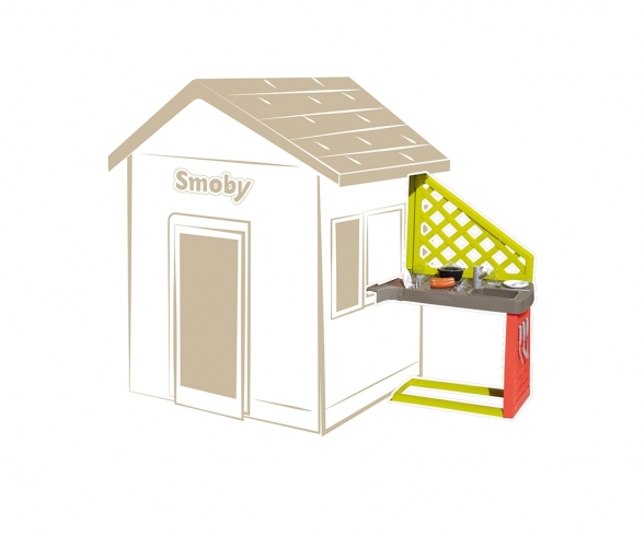 Cabane Enfant Sweety Corner Smoby + Cuisine D'été + Table + 2 Chaises à Cabane Enfant Sweety Corner Smoby + Cuisine D'été + Table + 2 Chaises à