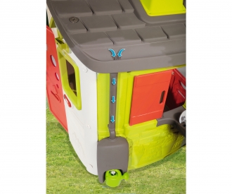 Rain barrel with watering can