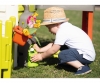 Rain barrel with watering can