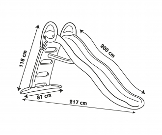 Smoby Rutsche Funny II Wellenrutsche mit Wasseranschluss Smoby Rutsche Funny II Wellenrutsche mit Wasseranschluss