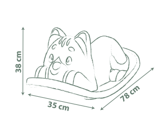 Smoby Life Kinderwippe Katze, grün Smoby Life Kinderwippe Katze, grün